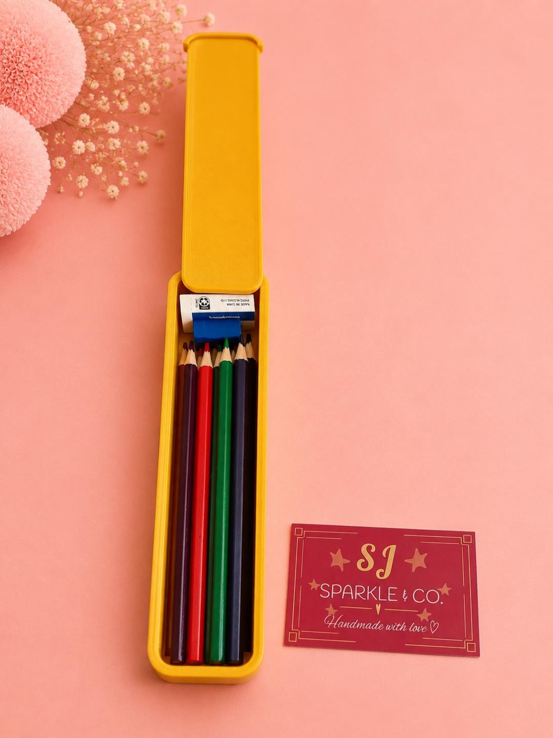 3D printed pencil box gold