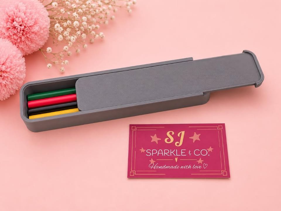 3D printed pencil box grey