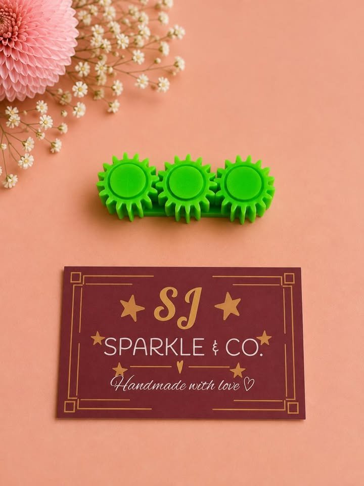 3D printed Fidget Spinner Neon Green