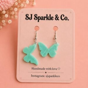 3d printed  butterfly earrings