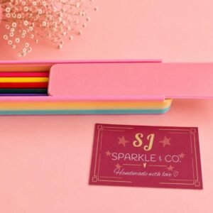 3D printed pencil box pastel rainbow