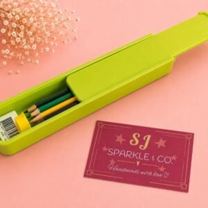 3D printed pencil box green apple