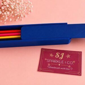 3D printed pencil box dark blue