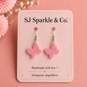 3d printed butterfly earrings