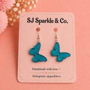 3d printed butterfly earrings