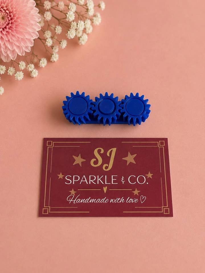 3D printed Fidget Spinner dark blue