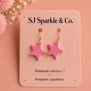 3d printed star earrings