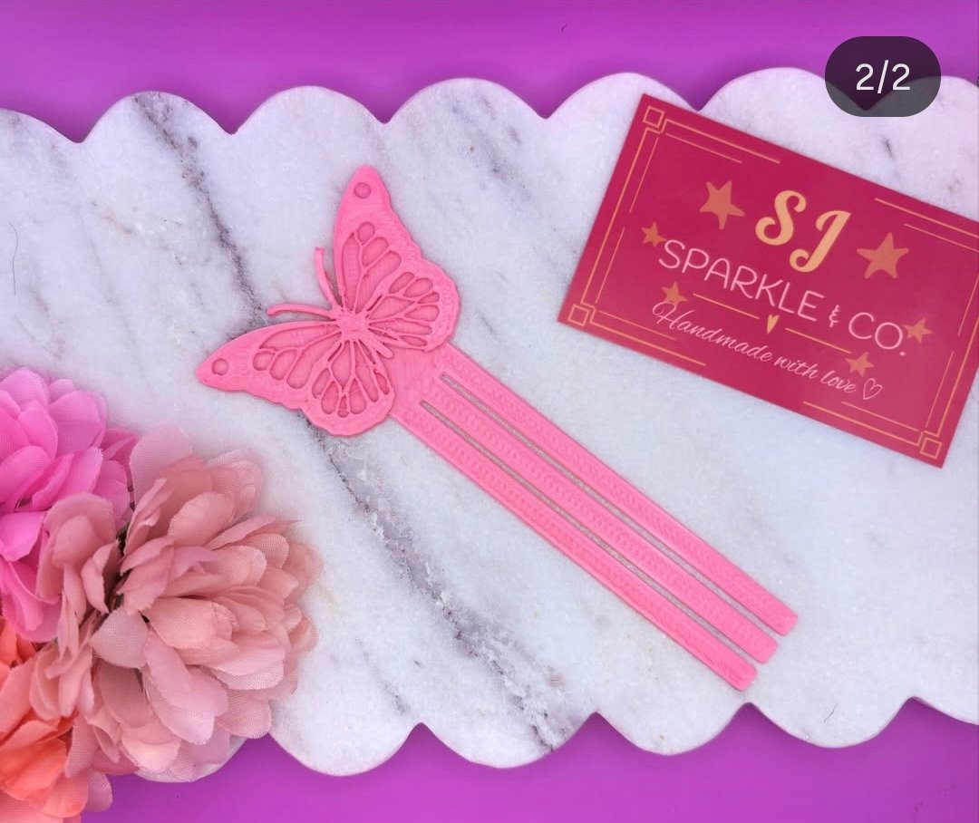 3d printed bookmark butterfly