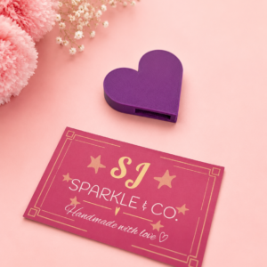 3d printed heart soda can opener pink purple