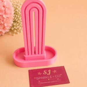 Scrunchie holder display pink