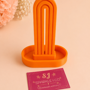 Scrunchie holder display orange