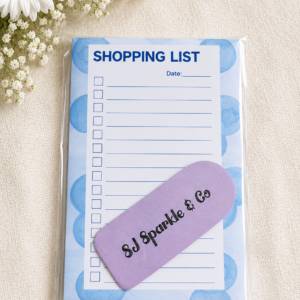 Shopping list notepads blueberry