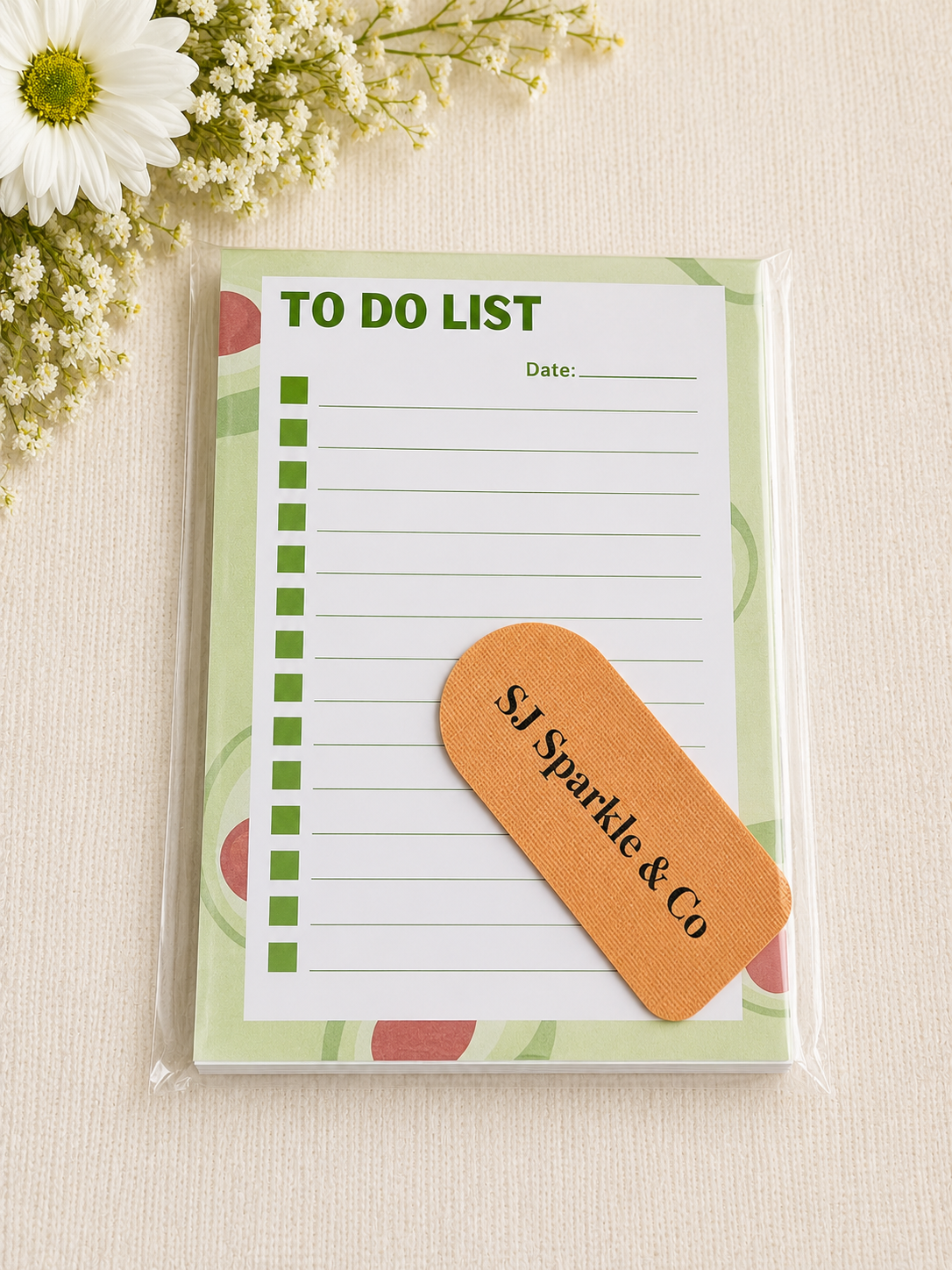 To do list notepad avacado