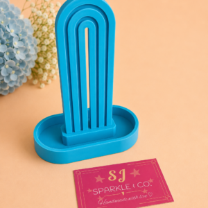 Scrunchie holder display blue