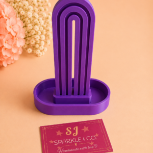 Scrunchie holder display purple