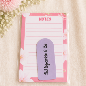 Notes notepad strawberry flowers