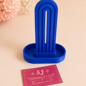 Scrunchie holder display dark blue
