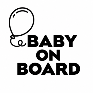 Baby on board car vinyl decal sticker