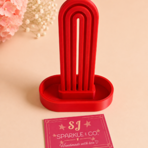Scrunchie holder display red