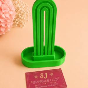 Scrunchie holder display neon green