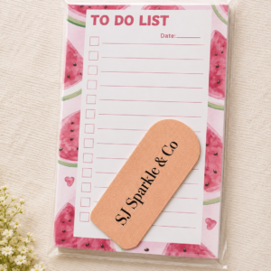 To do list notepad pink watermelon