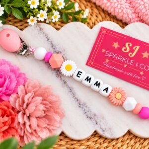 Personalized baby dummy clip